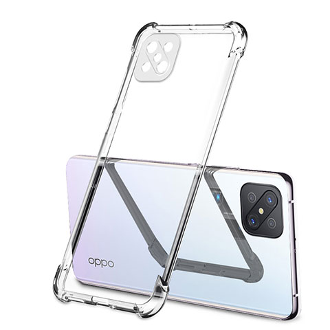 Funda Silicona Ultrafina Carcasa Transparente H01 para Oppo A92s 5G Claro