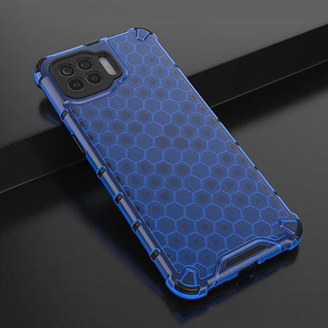 Funda Silicona Ultrafina Carcasa Transparente H01 para Oppo A93 Azul