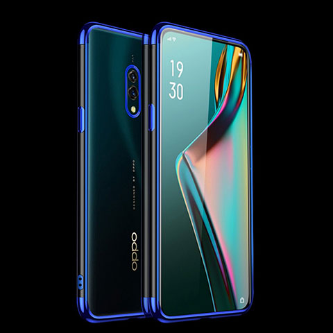 Funda Silicona Ultrafina Carcasa Transparente H01 para Oppo Realme X Azul