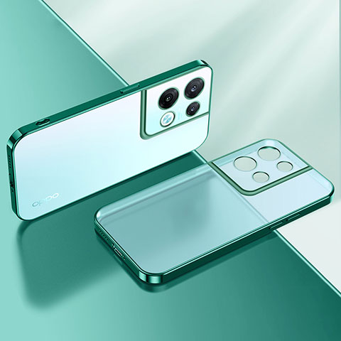 Funda Silicona Ultrafina Carcasa Transparente H01 para Oppo Reno9 Pro 5G Verde