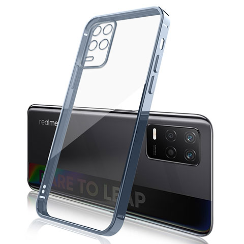 Funda Silicona Ultrafina Carcasa Transparente H01 para Realme 8s 5G Azul