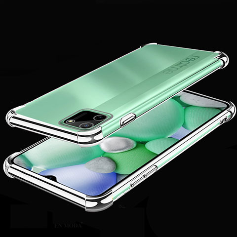 Funda Silicona Ultrafina Carcasa Transparente H01 para Realme C11 Plata