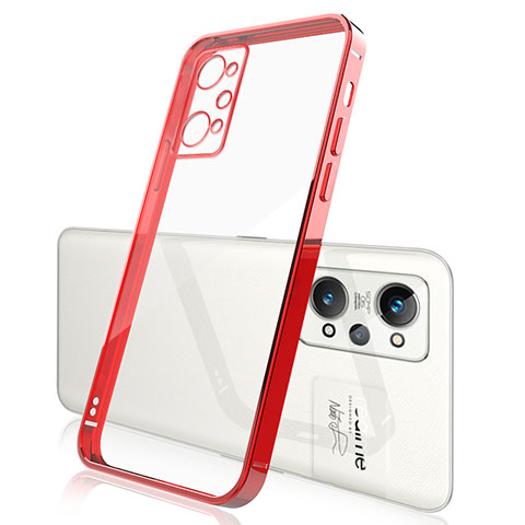 Funda Silicona Ultrafina Carcasa Transparente H01 para Realme GT Neo2 5G Rojo