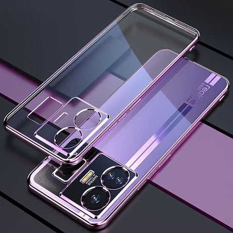 Funda Silicona Ultrafina Carcasa Transparente H01 para Realme GT Neo5 240W 5G Morado