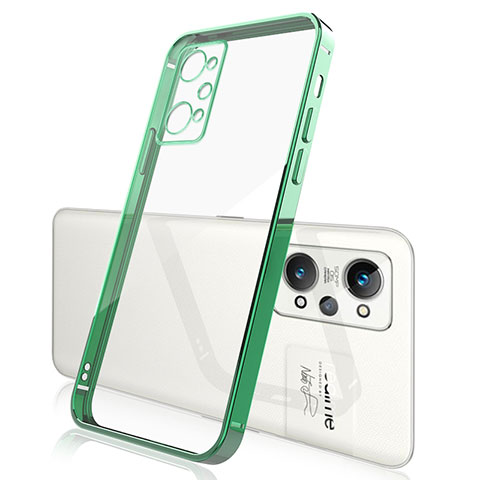 Funda Silicona Ultrafina Carcasa Transparente H01 para Realme GT2 5G Verde