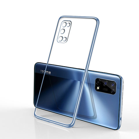 Funda Silicona Ultrafina Carcasa Transparente H01 para Realme Q2 5G Azul