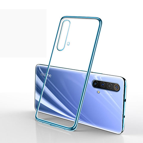 Funda Silicona Ultrafina Carcasa Transparente H01 para Realme X50t 5G Azul