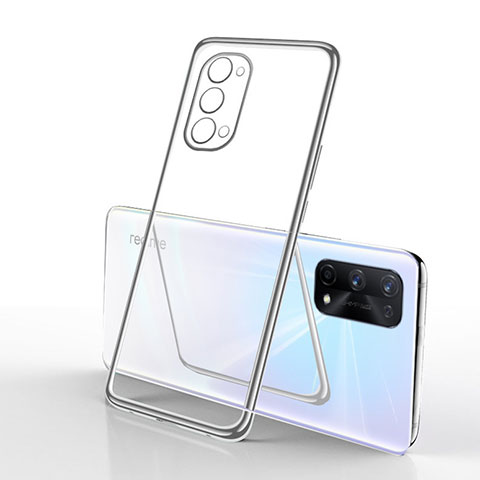 Funda Silicona Ultrafina Carcasa Transparente H01 para Realme X7 5G Plata