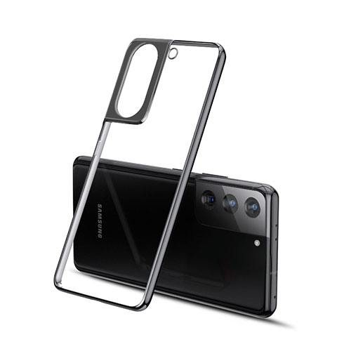 Funda Silicona Ultrafina Carcasa Transparente H01 para Samsung Galaxy S21 5G Negro