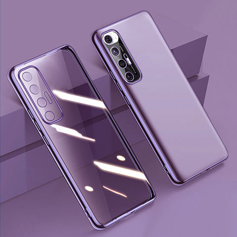 Funda Silicona Ultrafina Carcasa Transparente H01 para Xiaomi Mi 10S 5G Morado