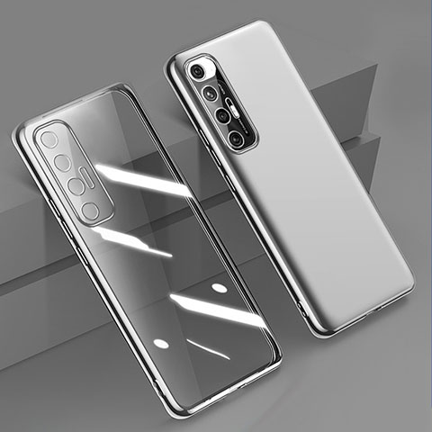 Funda Silicona Ultrafina Carcasa Transparente H01 para Xiaomi Mi 10S 5G Plata