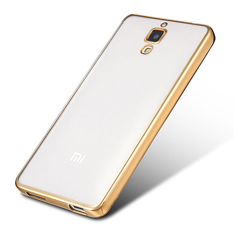 Funda Silicona Ultrafina Carcasa Transparente H01 para Xiaomi Mi 4 LTE Oro