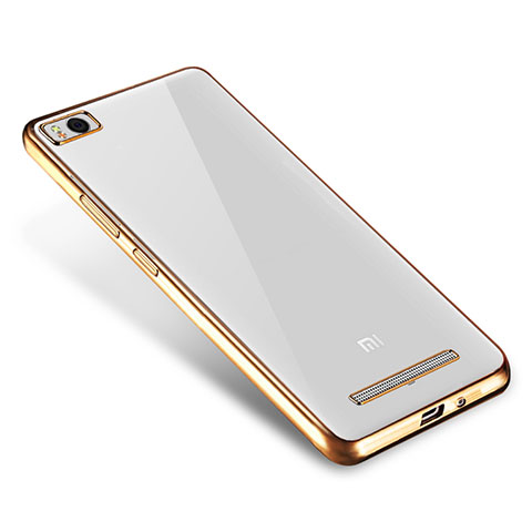 Funda Silicona Ultrafina Carcasa Transparente H01 para Xiaomi Mi 4i Oro