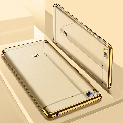 Funda Silicona Ultrafina Carcasa Transparente H01 para Xiaomi Mi 5S 4G Oro