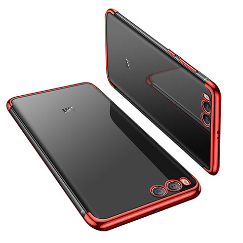 Funda Silicona Ultrafina Carcasa Transparente H01 para Xiaomi Mi 6 Rojo