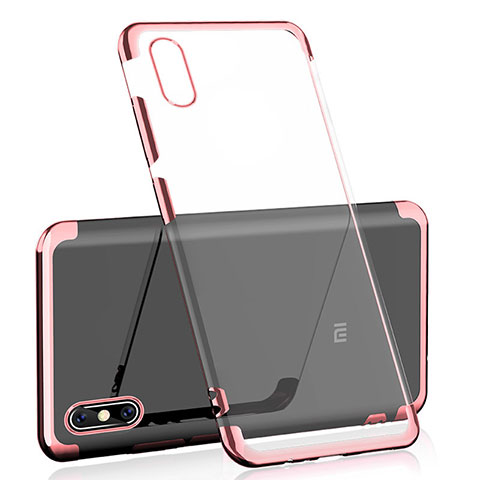 Funda Silicona Ultrafina Carcasa Transparente H01 para Xiaomi Mi 8 Explorer Oro Rosa