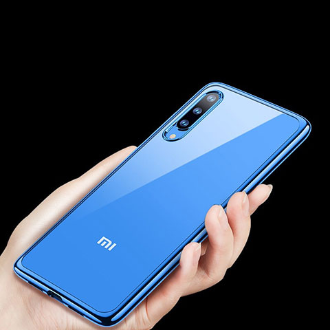 Funda Silicona Ultrafina Carcasa Transparente H01 para Xiaomi Mi 9 Azul