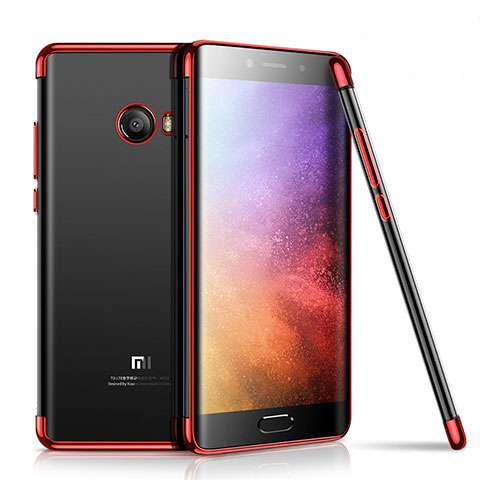 Funda Silicona Ultrafina Carcasa Transparente H01 para Xiaomi Mi Note 2 Special Edition Rojo