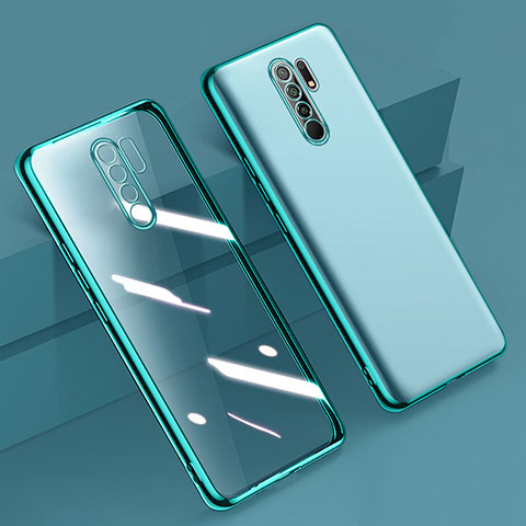 Funda Silicona Ultrafina Carcasa Transparente H01 para Xiaomi Poco M2 Verde