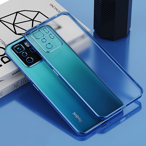 Funda Silicona Ultrafina Carcasa Transparente H01 para Xiaomi Poco X3 GT 5G Azul