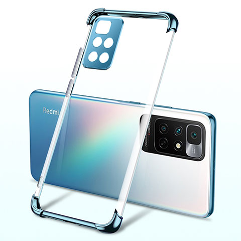 Funda Silicona Ultrafina Carcasa Transparente H01 para Xiaomi Redmi 10 (2022) Azul