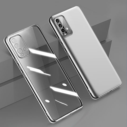 Funda Silicona Ultrafina Carcasa Transparente H01 para Xiaomi Redmi 9 Power Plata