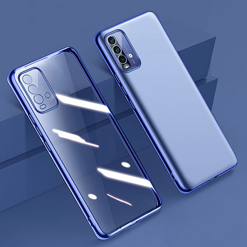 Funda Silicona Ultrafina Carcasa Transparente H01 para Xiaomi Redmi 9T 4G Azul