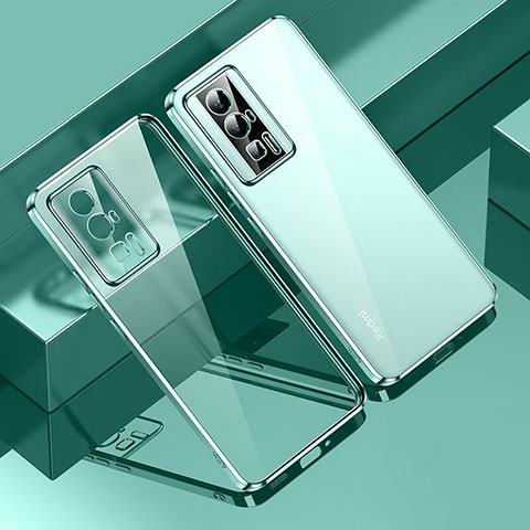 Funda Silicona Ultrafina Carcasa Transparente H01 para Xiaomi Redmi K60 5G Verde