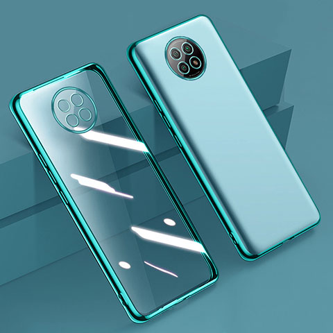 Funda Silicona Ultrafina Carcasa Transparente H01 para Xiaomi Redmi Note 9 5G Verde