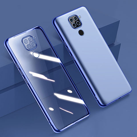 Funda Silicona Ultrafina Carcasa Transparente H01 para Xiaomi Redmi Note 9 Azul