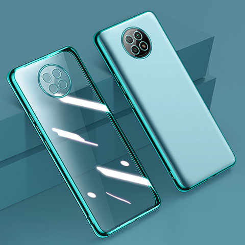 Funda Silicona Ultrafina Carcasa Transparente H01 para Xiaomi Redmi Note 9T 5G Verde