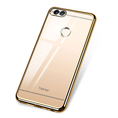 Funda Silicona Ultrafina Carcasa Transparente H02 para Huawei Honor 7X Oro