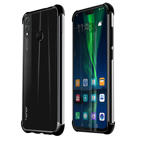 Funda Silicona Ultrafina Carcasa Transparente H02 para Huawei Honor 8X Negro