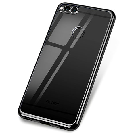 Funda Silicona Ultrafina Carcasa Transparente H02 para Huawei Honor Play 7X Negro