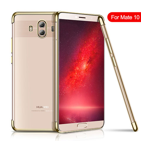 Funda Silicona Ultrafina Carcasa Transparente H02 para Huawei Mate 10 Oro