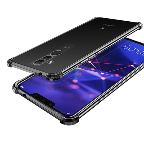 Funda Silicona Ultrafina Carcasa Transparente H02 para Huawei Mate 20 Lite Negro