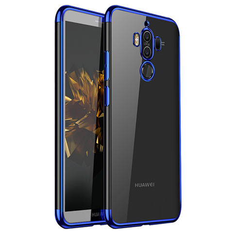 Funda Silicona Ultrafina Carcasa Transparente H02 para Huawei Mate 9 Azul