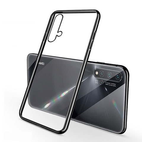 Funda Silicona Ultrafina Carcasa Transparente H02 para Huawei Nova 5 Negro