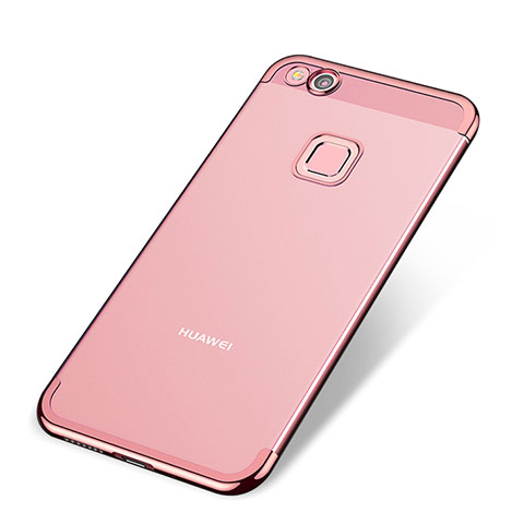 Funda Silicona Ultrafina Carcasa Transparente H02 para Huawei Nova Lite Oro Rosa