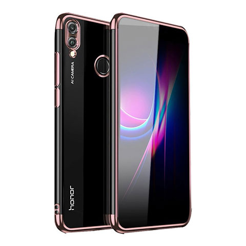 Funda Silicona Ultrafina Carcasa Transparente H02 para Huawei P Smart (2019) Oro Rosa