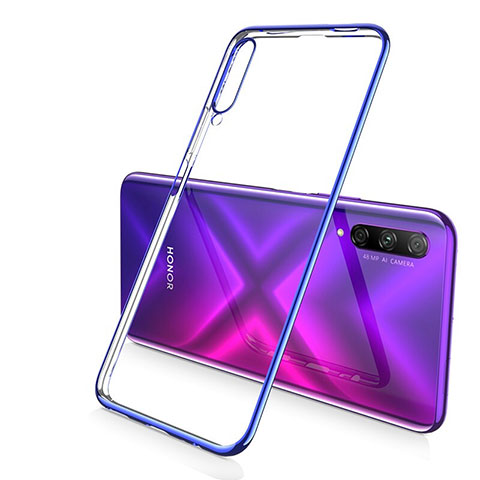 Funda Silicona Ultrafina Carcasa Transparente H02 para Huawei P Smart Pro (2019) Azul