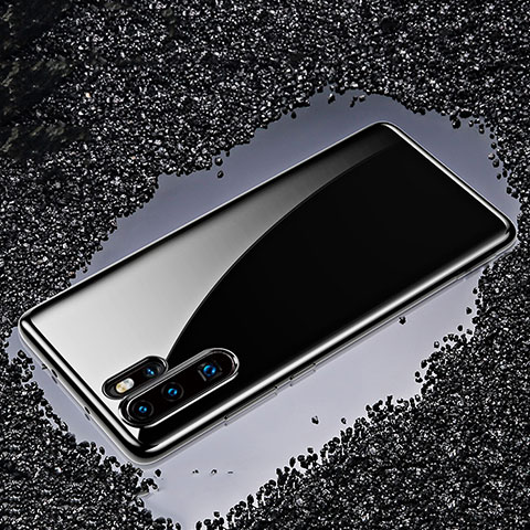 Funda Silicona Ultrafina Carcasa Transparente H02 para Huawei P30 Pro New Edition Negro