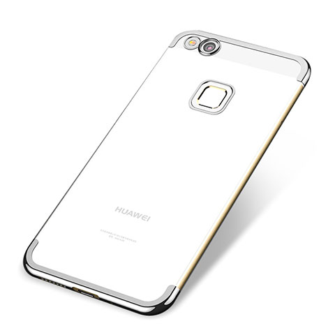 Funda Silicona Ultrafina Carcasa Transparente H02 para Huawei P9 Lite (2017) Plata