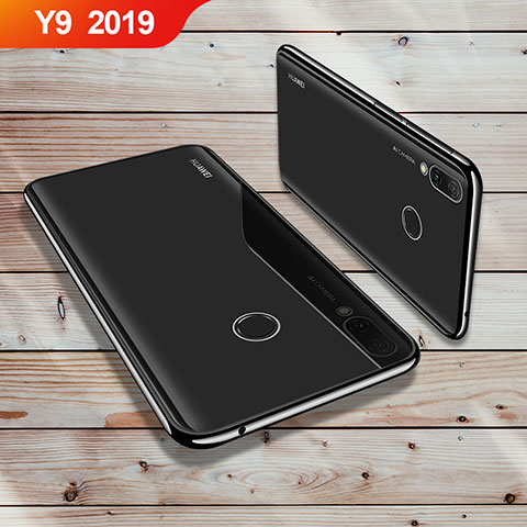 Funda Silicona Ultrafina Carcasa Transparente H02 para Huawei Y9 (2019) Negro