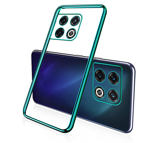 Funda Silicona Ultrafina Carcasa Transparente H02 para OnePlus 10 Pro 5G Verde