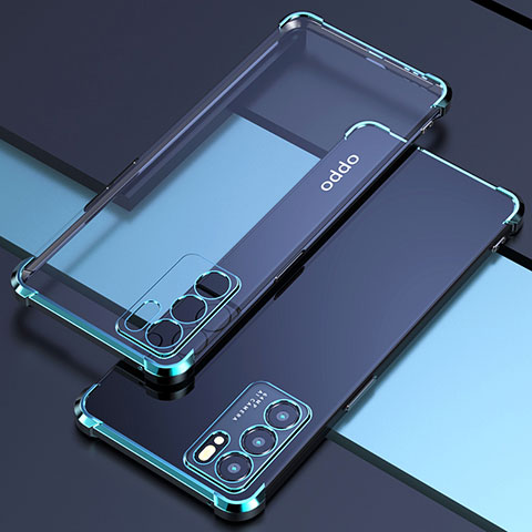 Funda Silicona Ultrafina Carcasa Transparente H02 para Oppo Reno6 5G Verde