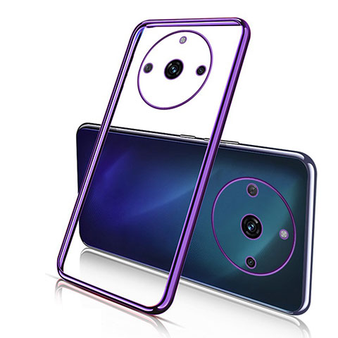 Funda Silicona Ultrafina Carcasa Transparente H02 para Realme 11 Pro 5G Morado