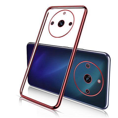 Funda Silicona Ultrafina Carcasa Transparente H02 para Realme 11 Pro+ Plus 5G Rojo