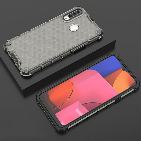 Funda Silicona Ultrafina Carcasa Transparente H02 para Samsung Galaxy A20s Gris