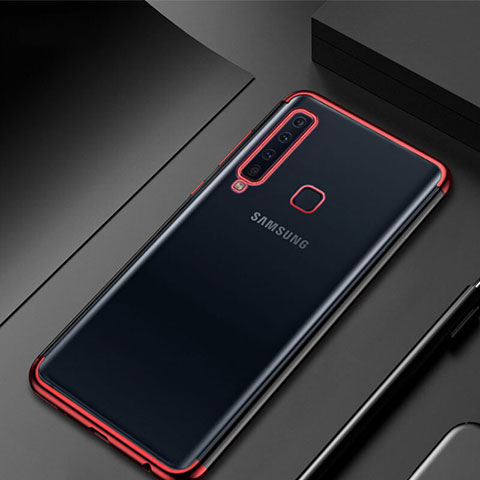 Funda Silicona Ultrafina Carcasa Transparente H02 para Samsung Galaxy A9s Rojo